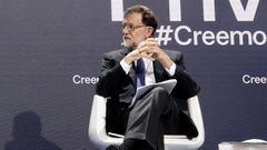 Rajoy en la conferencia del PP en Santiago la semana pasada