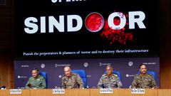 Conferencia del mando militar indio tras el alto el fuego.