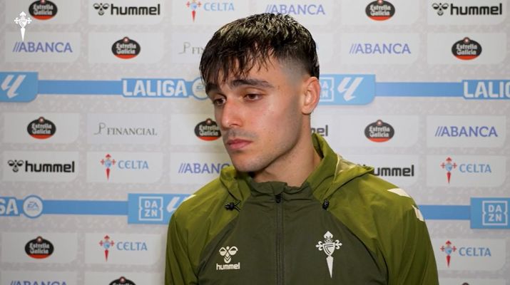 Miguel Rom�n, tras el Celta-Osasuna de este viernes en Bala�dos.