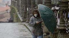Viento y lluvia en Santiago
