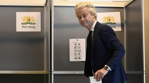 El l�der del Partido por la Libertad (PVV), Geert Wilders.