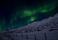 En un viaje de regreso desde Reikiavic, Valal pudo contemplar la aurora boreal en primera persona.