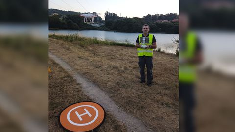 En los trabajos del campo del proyecto se emplean vuelos con dron. En la imagen el embalse del Umia, en Caldas