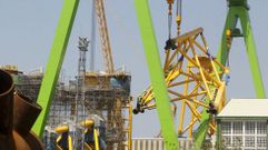 Navantia y Windar Renovables fabrican cimentaciones para parques marinos