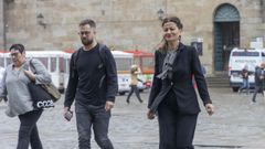 La ministra de Infancia y Juventud, Sira Rego, (a la derecha) en Santiago.