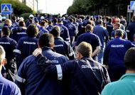 La plantilla directa y auxiliar de Navantia no ha parado de movilizarse en estos tres a�os.