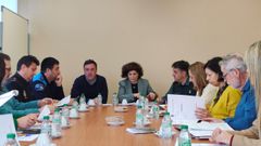 El alcalde, Valent�n Gonz�lez Formoso, presidi� la reuni�n extraordinaria de la Xunta Local de Seguridade