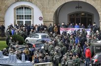 La plantilla auxiliar de mantenimiento de Navantia est� protagonizando movilizaciones. 