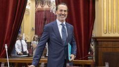 El presidente de la Mesa del Parlamento Balear, Gabriel Le Senne, en el pleno extraordinario de este martes.