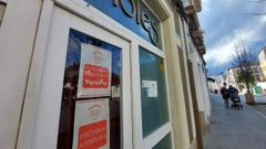 El antiguo Portols, frente a donde se encuentran las jardineras que fueron destrozadas