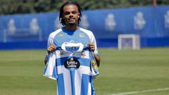 Lucas Noubi, en su presentación.