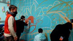 El mural replic� un h�bitat natural