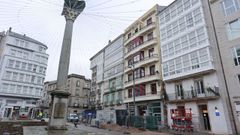 El hotel, en la Praza de Santo Domingo de Lugo