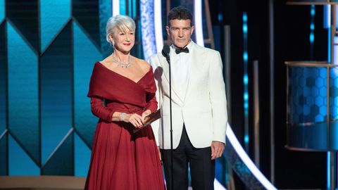 Antonio Banderas junto a Hellen Mirren