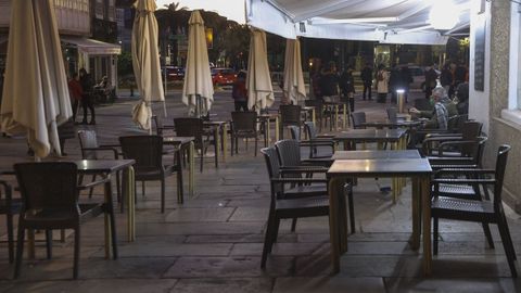 Imagen de archivo de un bar en la Ra do Franco de Santiago