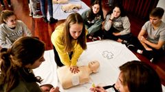 Imagen de archivo de una clase de reanimaci�n cardiopulmonar