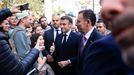 Montenegro recorri� con Macron las calles de Oporto.