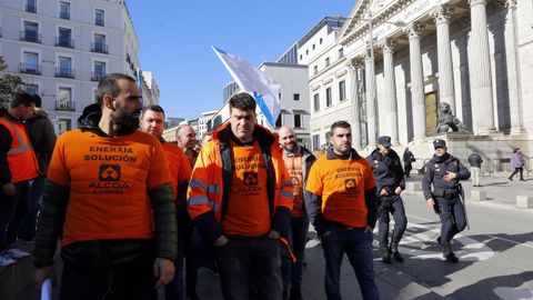 Trabajadores de Alcoa en Madrid