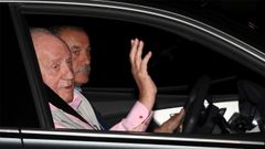 El rey em�rito, a su llegada a la cl�nica madrile�a este viernes