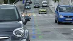 En la imagen, estacionamiento en la calle Domingo Garc�a-Sabell, para uso de la ORA durante el d�a y de los residentes, por la noche