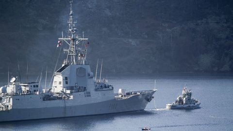 Imagen de archivo de la fragata Almirante Juan de Borb�n (F-102)