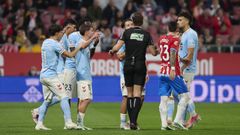 La expulsi�n de Pablo Meix�s termin� de decantar un duelo que ya dominaba el Girona ante el Celta Fortuna.