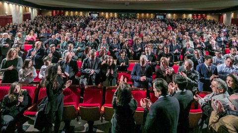 El Teatro de La Laboral de Gij�n acoge el acto de despedida del que fuera presidente del Principado durante doce a�os y alcalde de la ciudad otros tantos, Vicente �lvarez Areces