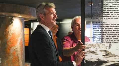 El presidente de la Xunta, Alfonso Rueda, durante la reuni�n del patronato del Parque Nacional das Illas Atl�nticas.