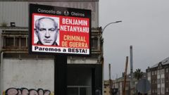 oleiros.El anuncio contra Netanyahu del pasado febrero del 2024