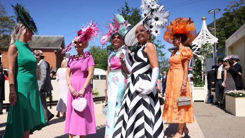 Asistentes a las carreras de Ascot