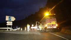 Corte de la A-6 en el t�nel de Baralla en sentido A Coru�a