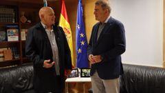 Jaime Sousa, presidente de la Mancomunidad Terra de Celanova, con el delegado territorial de la Xunta en Ourense, Manuel Pardo.