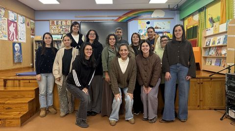 Profesorado do colexio Milladoiro de Malpica 
