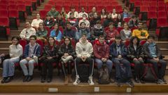 Imagen de todos los participantes de la Olimpiada Gallega de Qu�mica, celebrada el pasado d�a 10