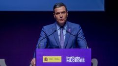 Pedro S�nchez en un acto ayer 8 de marzo en Madrid