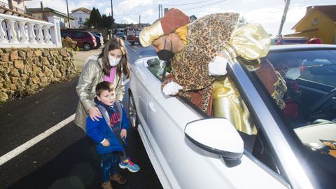 Reyes Magos, en Cee, a su paso por Lires