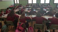 Alumnos de 1� ESO del colegio San Vicente de Pa�l, Gij�n