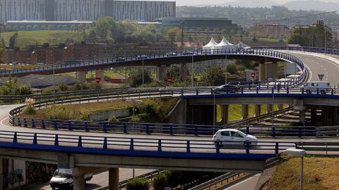 El nuevo acceso al Hospital Universitario Central de Asturias (HUCA
