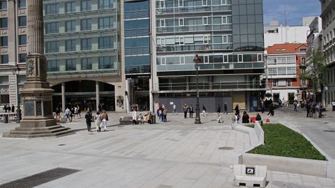 En la zona que hay detr&aacute;s del Obelisco se plantar&aacute;n cuatro hayas en los pr&oacute;ximos d&iacute;as