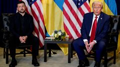Zelenski y Trump, durante su encuentro en Nueva York en el marco de la Asamblea General de la ONU el 23 de septiembre.
