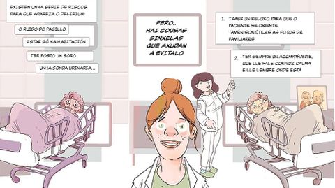 Una gu�a en formato c�mic resume qu� es el s�ndrome de confusi�n aguda, cu�les son sus factores de riesgo y c�mo evitarlos y reducirlos