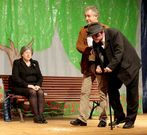 <span lang= gl >Malpica</span>. Os actores de Os Amigos de Malpica amenizaron a presentaci�n de Terra de Homes.