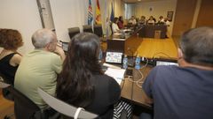 Foto de archivo de un pleno de Burela