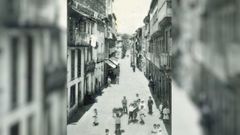 Imaxe de A Corredoira de Adentro, na vila de Noia, reformada logo da s&uacute;a ali&ntilde;aci&oacute;n.
