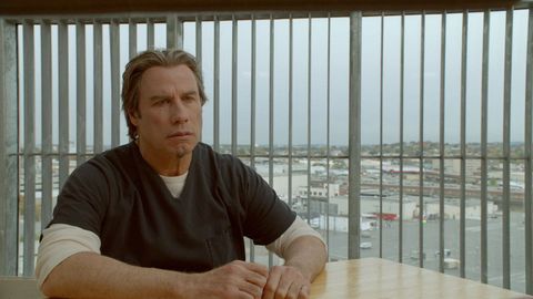 John Travolta en una de sus pel�culas.