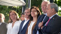 Jos� Tom�, a la derecha, junto a Jos� Manuel Rodr�guez en la inuaguraci�n del �ltimo Festival do Vi�o