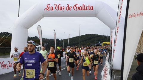 Salida de la carrera popular de Novo Mesoiro.