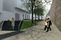 Recreaci�n infogr�fica de c�mo quedar� el tramo del paseo interior m�s pr�ximo a Bispo Aguirre.