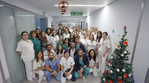 Parte del equipo de urgencias del HULA. 