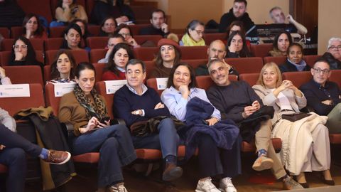 El conselleiro Rom�n Rodr�guez (segundo por la izquierda), en el acto.